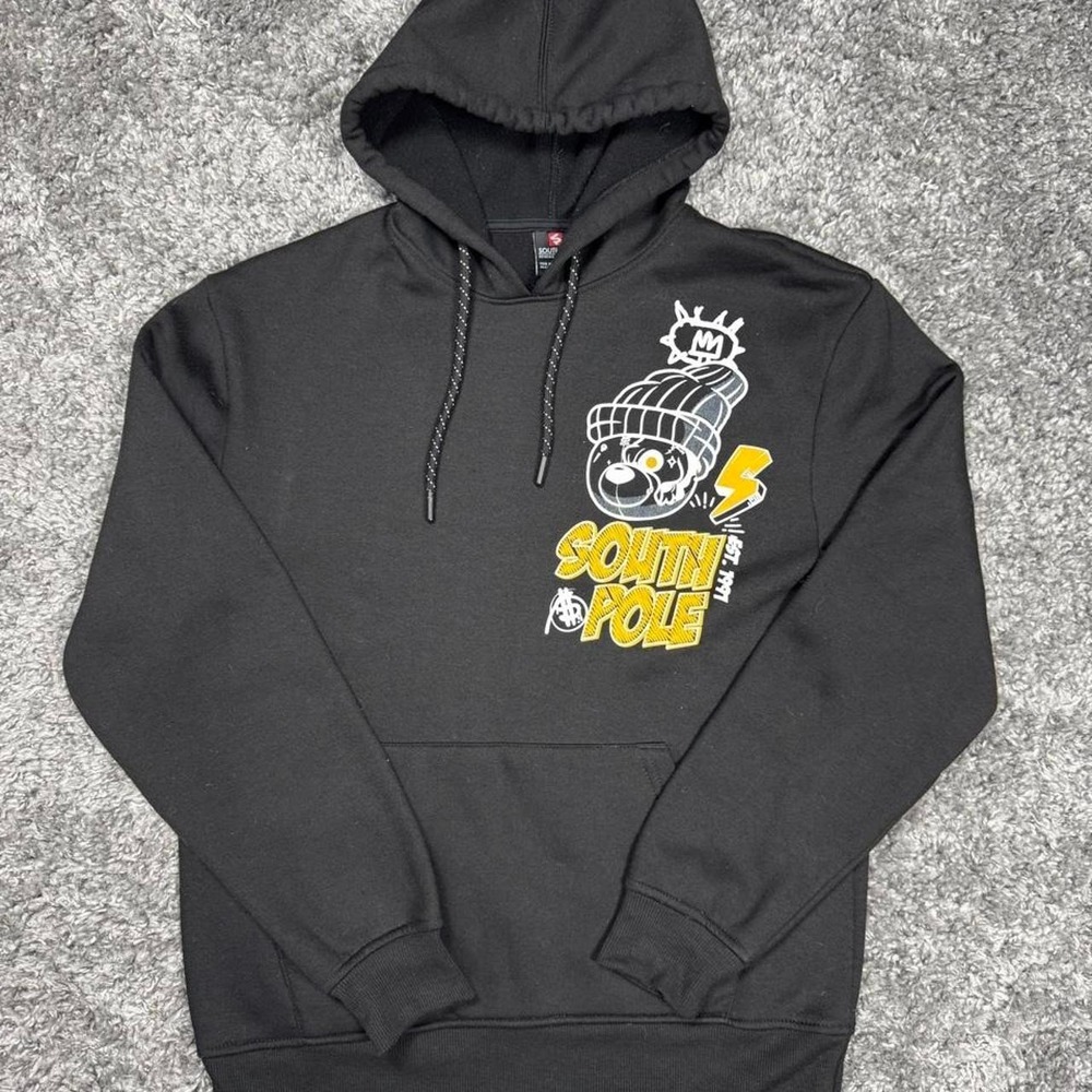Y2K Southpole black hoodie, hard to find graphic